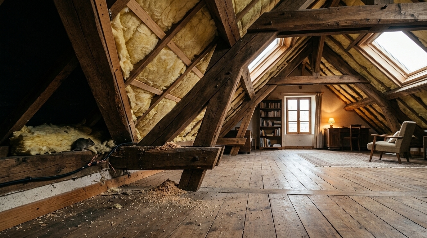 Comment lutter efficacement contre les nuisibles dans les combles aménagés
